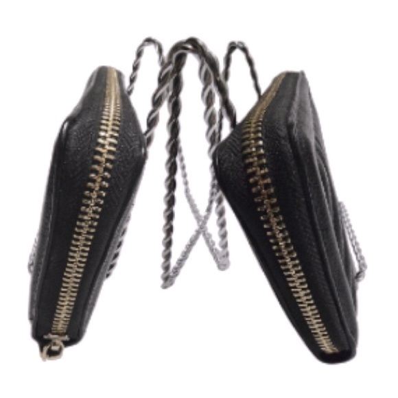 The Victoria Large Zipped Wallet Black - Picture 4 of 7